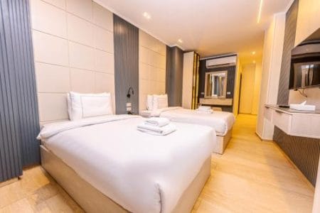 Deluxe Twin Room with Pyramids View